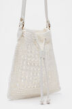 Crochet Shoulder Bag  White  hi-res