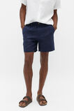 Linen Utility Short  Midnight Blue  hi-res