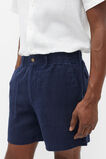 Linen Utility Short  Midnight Blue  hi-res