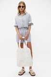 Crochet Straw Tote  White  hi-res