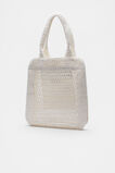 Crochet Straw Tote  White  hi-res