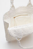 Crochet Straw Tote  White  hi-res