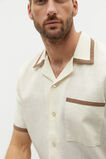 Contrast Detail Shirt  Ivory  hi-res