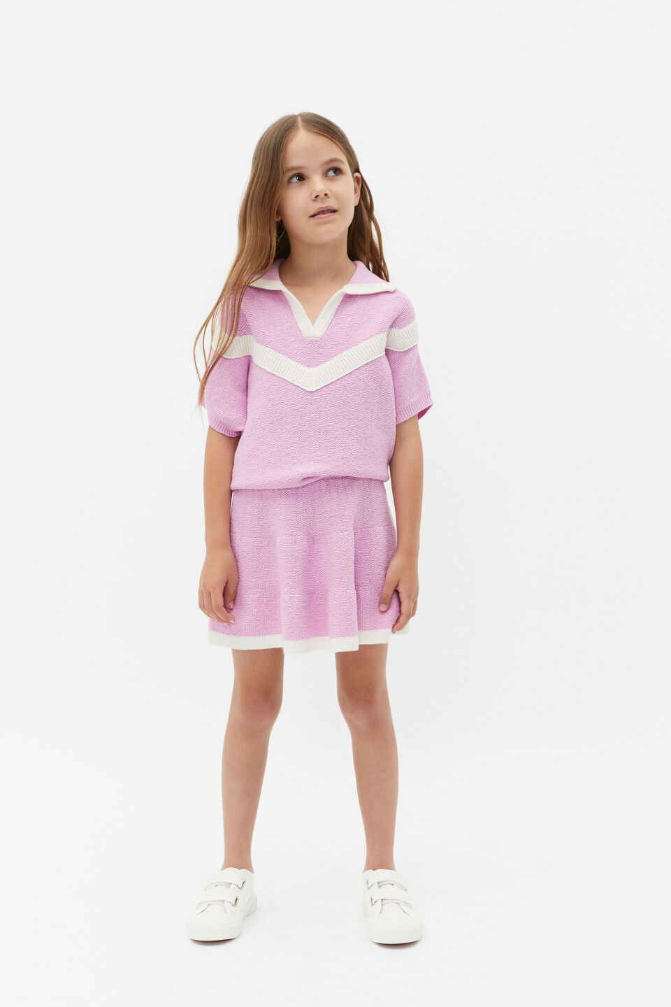 Sporty Knit Skirt  Fairy Floss