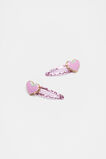Strawberry Hearts Glitter Snaps  Fairy Floss  hi-res