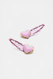 Strawberry Hearts Glitter Snaps  Fairy Floss  hi-res