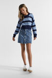 Stripe Crop Knit  Ink Blue  hi-res