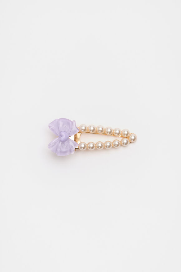 Bow Pearl Duck Clip  Multi  hi-res