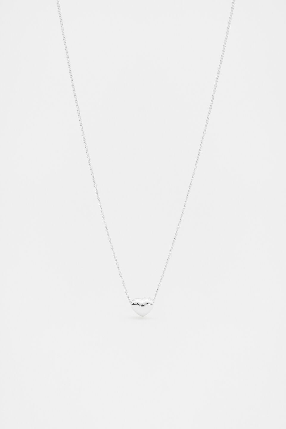 925 Fine Necklace Heart  Silver