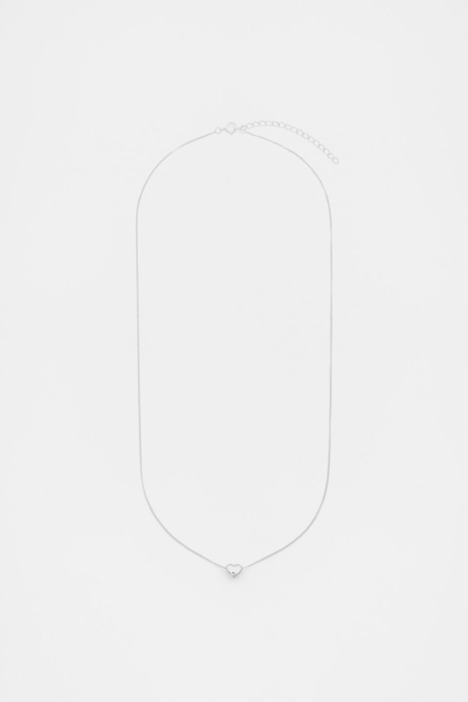 925 Fine Necklace Heart  Silver