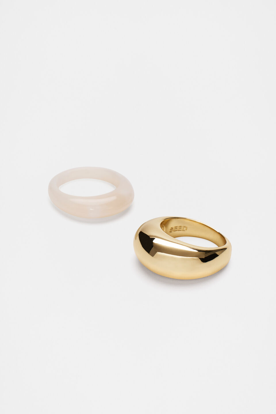 Resin Ring 2 Pack  Cloud Cream