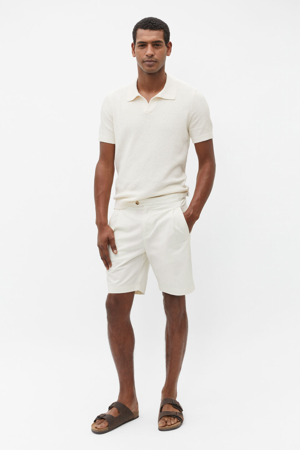 Side tab Short  Ivory