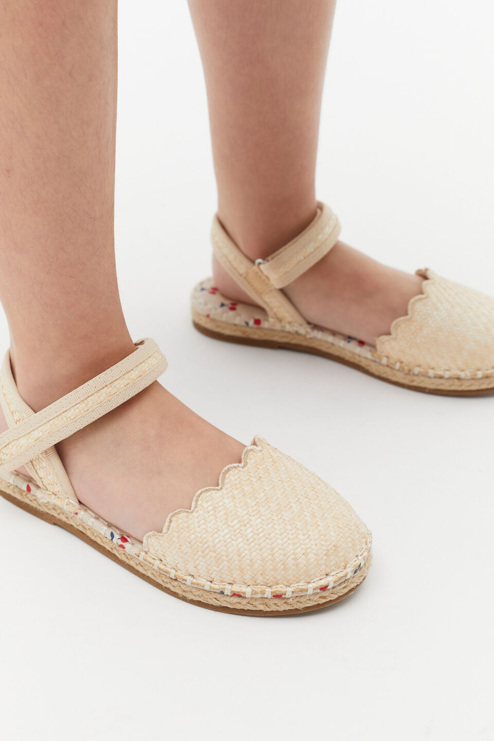 Scallop Espadrille  Natural