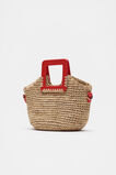 Mini Raffia Crossbody Bag  Strawberry Red  hi-res
