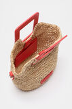 Mini Raffia Crossbody Bag  Strawberry Red  hi-res