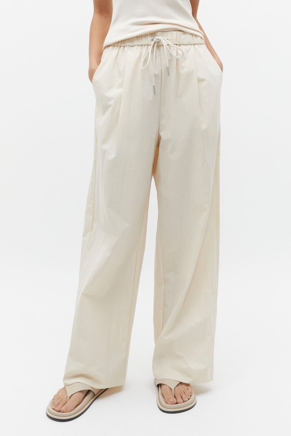 Wide Leg Drawstring Pant  Frappe