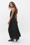 Scallop Broderie Midi Skirt  Black  hi-res