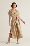 Linen Tie Up Dress    hi-res
