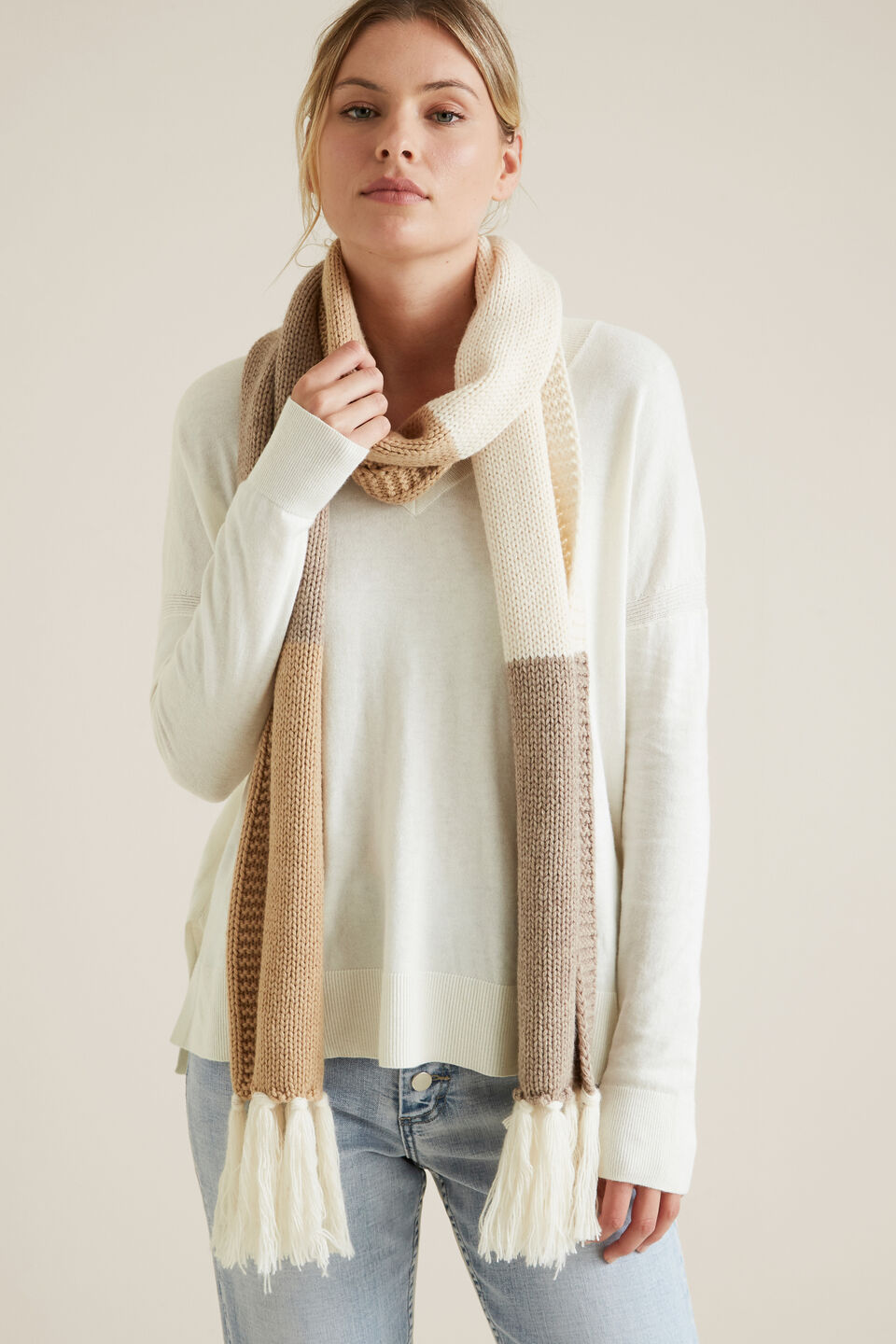 Colour Block Scarf  