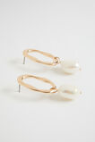 Organic Stud with Pearl  Gold  hi-res
