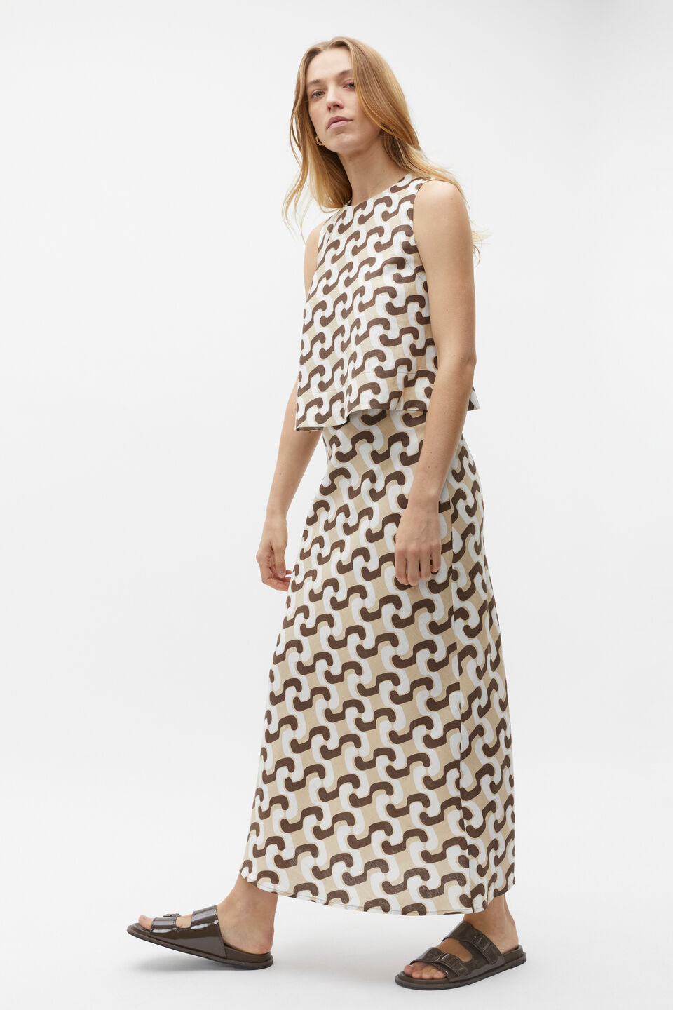 Chain Geo Skirt  Chain Geo