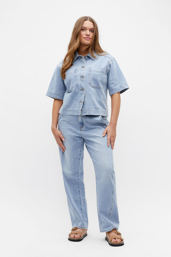 Denim Barrel Leg Jean  Vintage Wash  hi-res