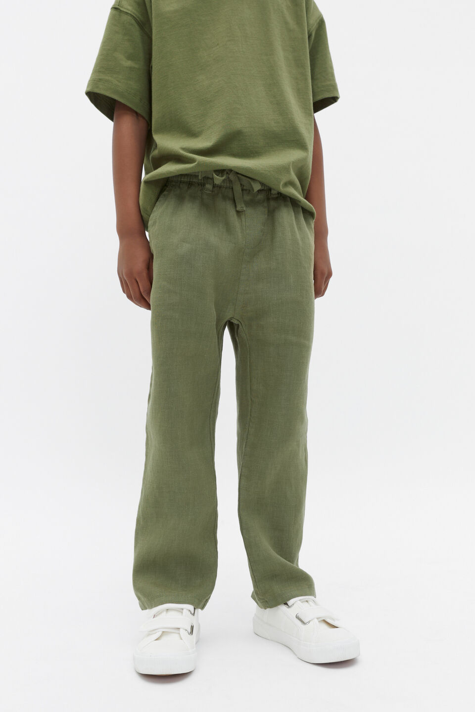 Linen Pant  Kiwi Green