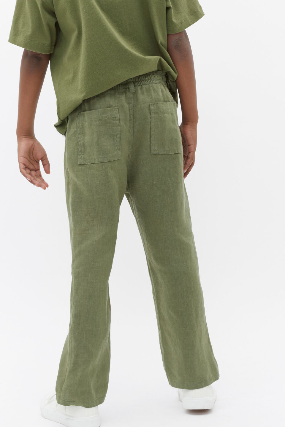 Linen Pant  Kiwi Green