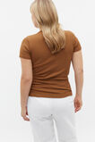 Australian Cotton Rib Tee  Cinnamon Spice  hi-res