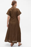 Voile Dart Detail Shirt Dress  Dark Praline  hi-res