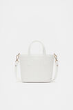 Woven Basket Crossbody Bag  White  hi-res
