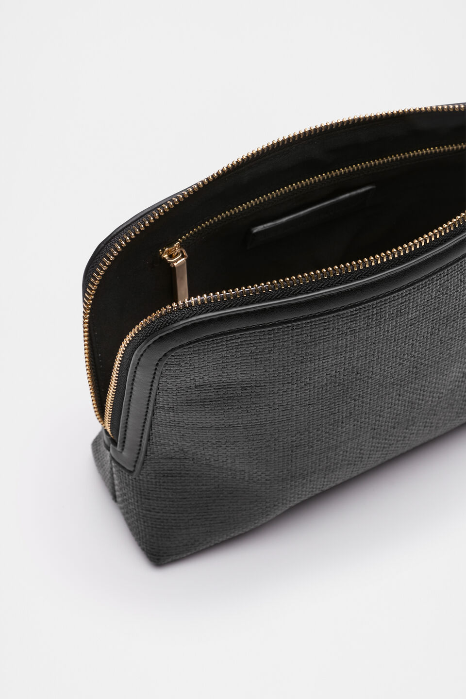 Textured Pouch  Black