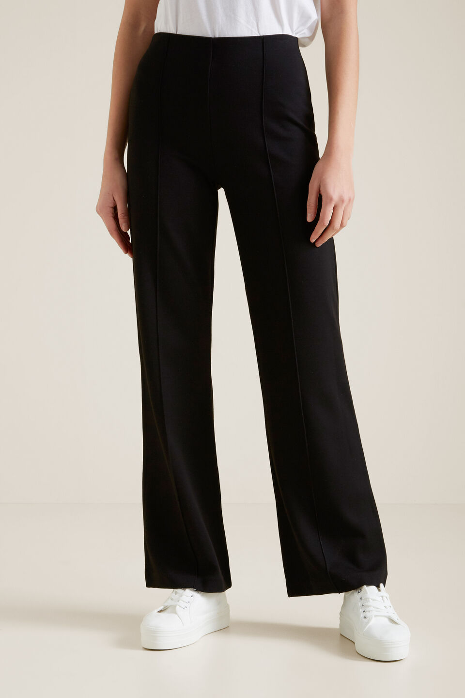 Straight Leg Ponte Pants  