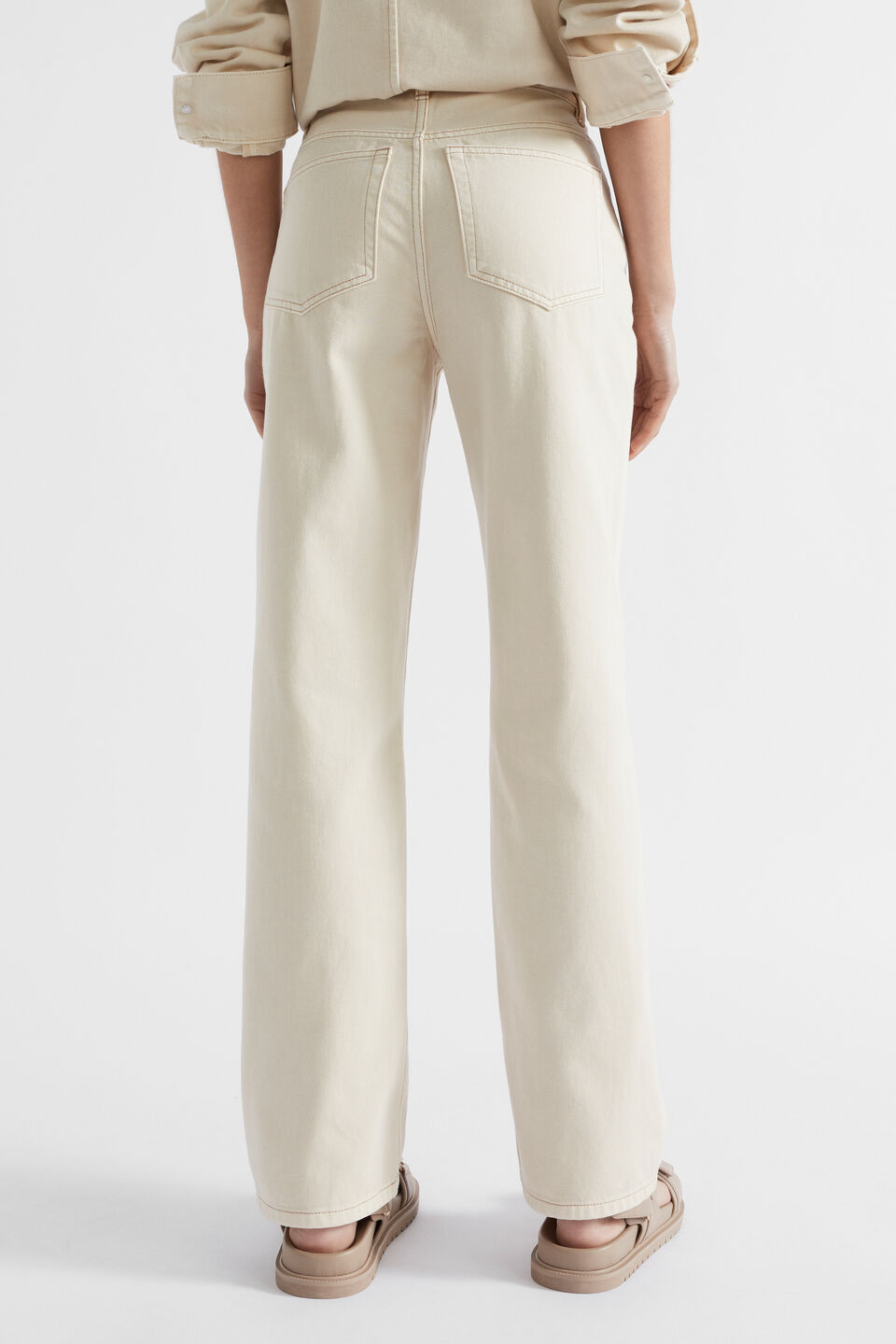 Long Length High Waist Jean  Magnolia