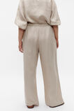 Core Linen Wide Leg Tie Pant  Cool Sand  hi-res