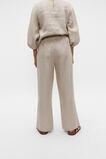 Core Linen Wide Leg Tie Pant  Cool Sand  hi-res