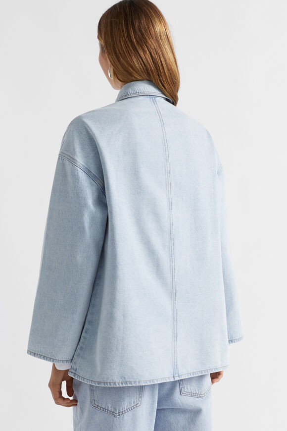 Denim Boxy Shacket  Glacier Denim  hi-res