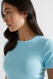 Core Rib Tee  Shimmer Blue  hi-res