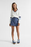 Check Skort  Ink Blue  hi-res
