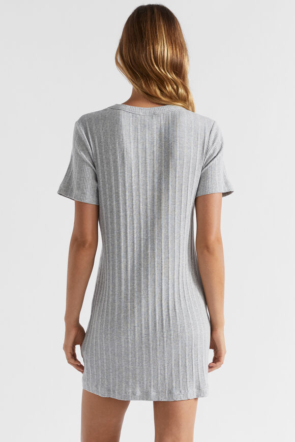 Rib Jersey Nightie  Silver Grey Marle  hi-res