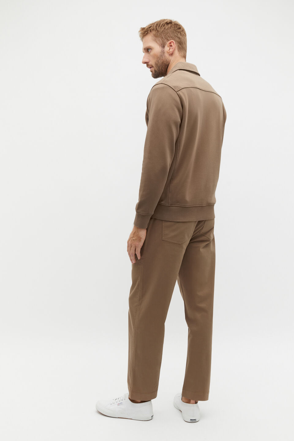Heritage Half Zip  Dark Nougat