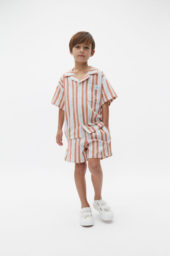 Dobby Stripe Short  Multi  hi-res