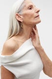 Boucle Knit Off Shoulder Dress  Cloud Cream  hi-res