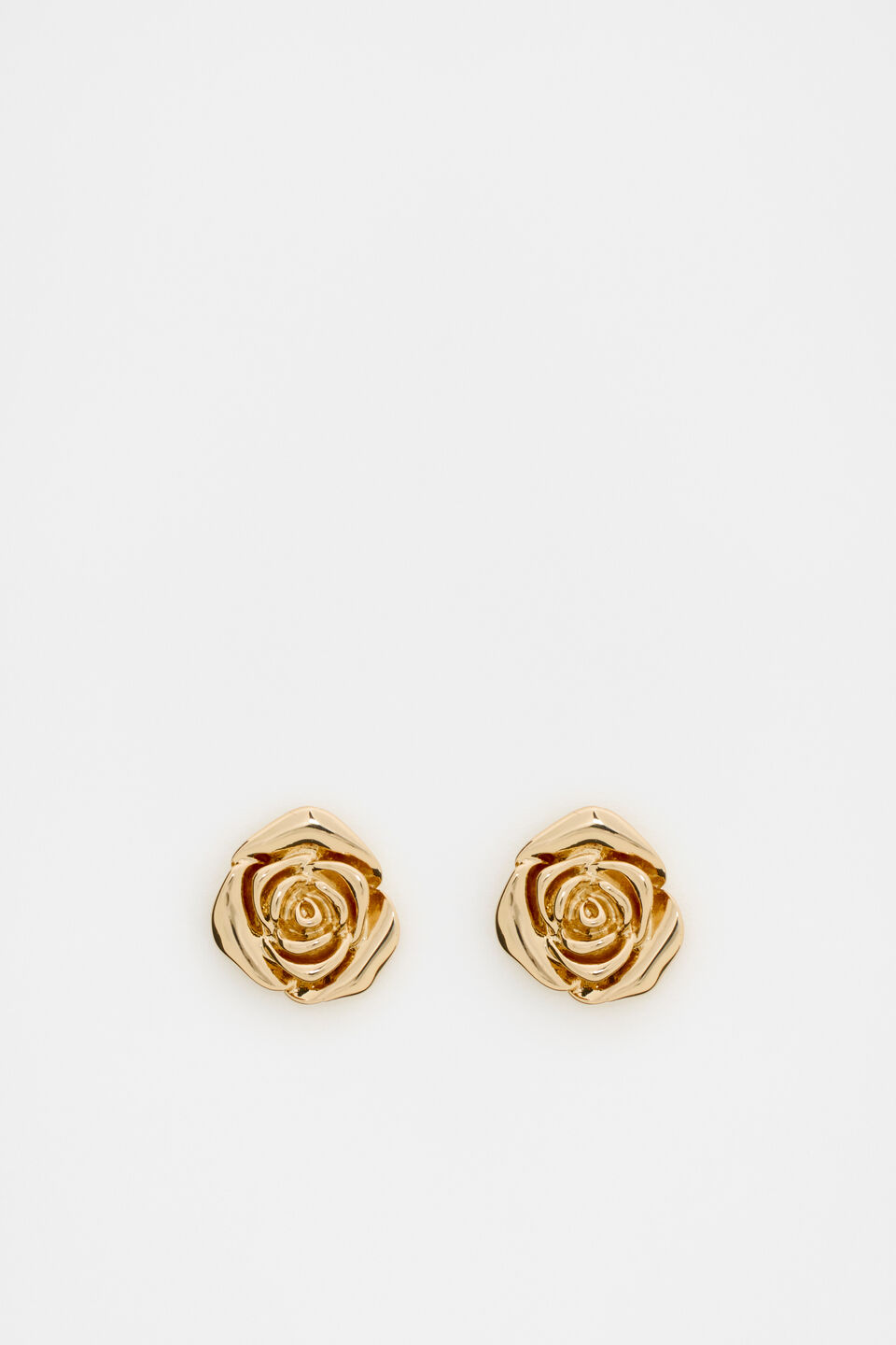 Rosette Mini Stud  Gold