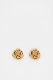 Rosette Mini Stud  Gold  hi-res