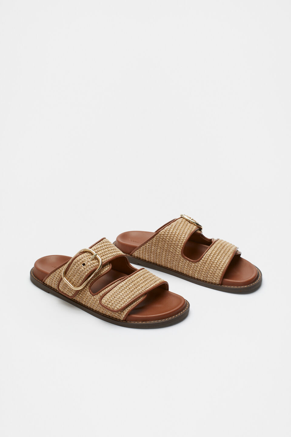 Matilda 2 Strap Slide  True Tan