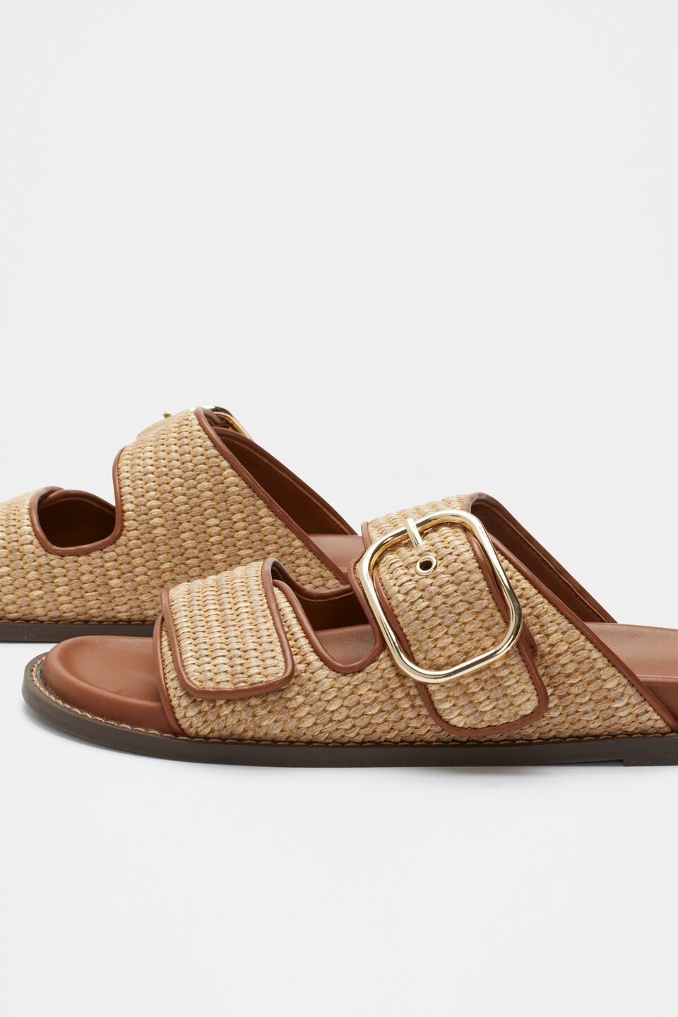 Matilda 2 Strap Slide  True Tan