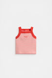 Stripe Logo Tank  Strawberry Red  hi-res