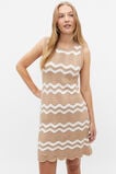Crochet Mini Shift Dress  Nougat  hi-res