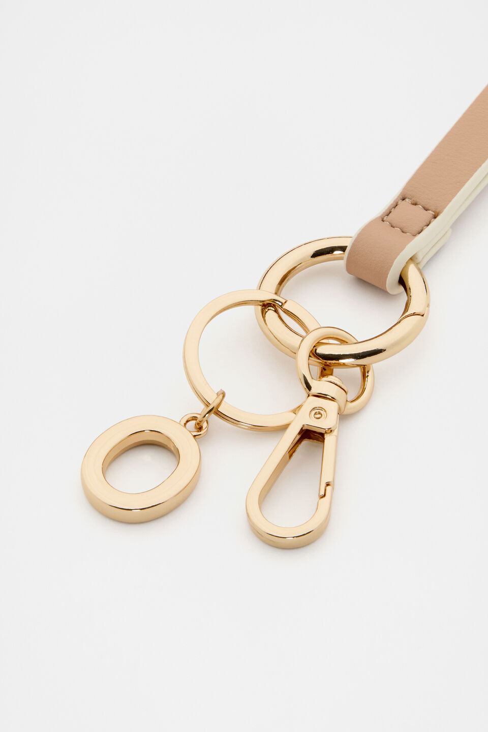 Soft Beige Wrist Letter Strap  O